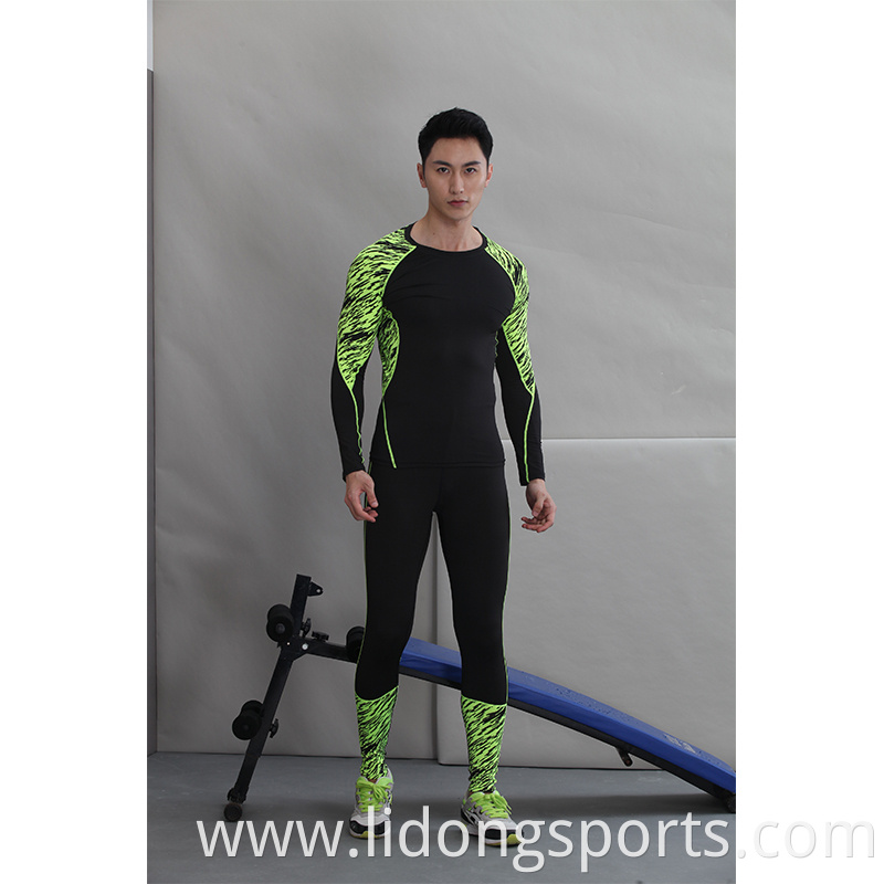 LiDong Mens gym wear long Sleeve Breathable popular sports clothing wholesale